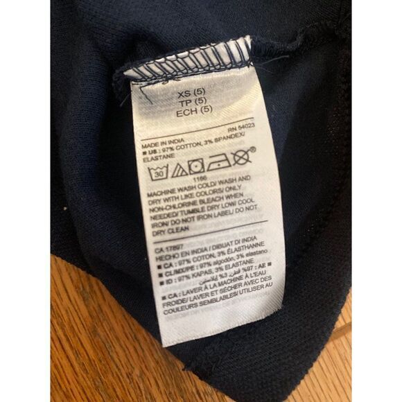 NWT Old Navy, little boys short sleeve navy blue polo shirt size XS (5) - Picture 5 of 7